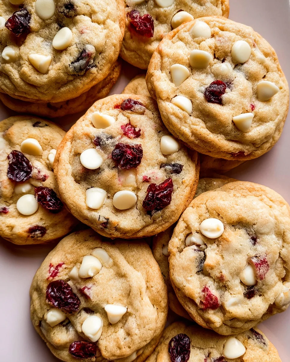 Soft-Baked White Chocolate Cranberry Cookies