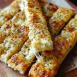 Sourdough Cheesy Breadsticks