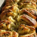 Sourdough Discard Garlic Pull Apart Bread