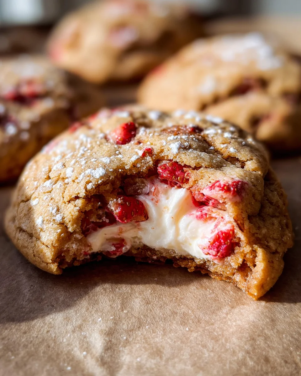 Strawberry Cheesecake Cookies