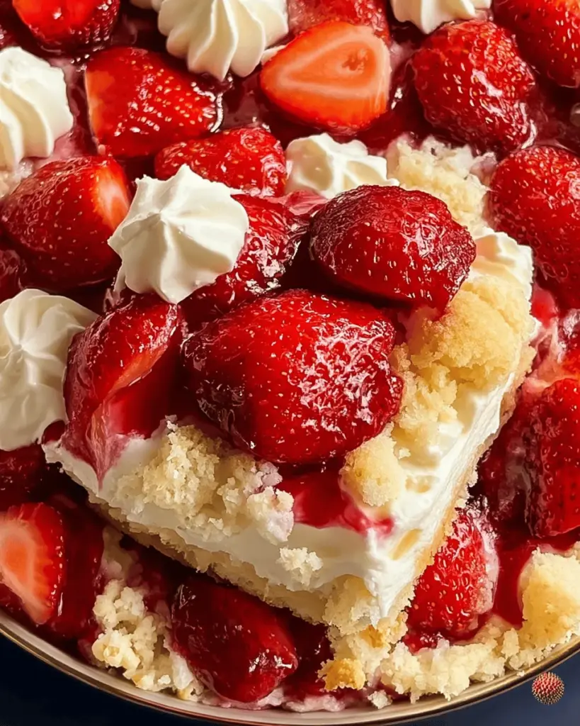 Strawberry Cheesecake Dump Cake