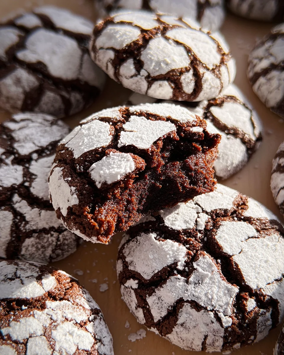 The BEST Chocolate Crinkle Cookies Recipe