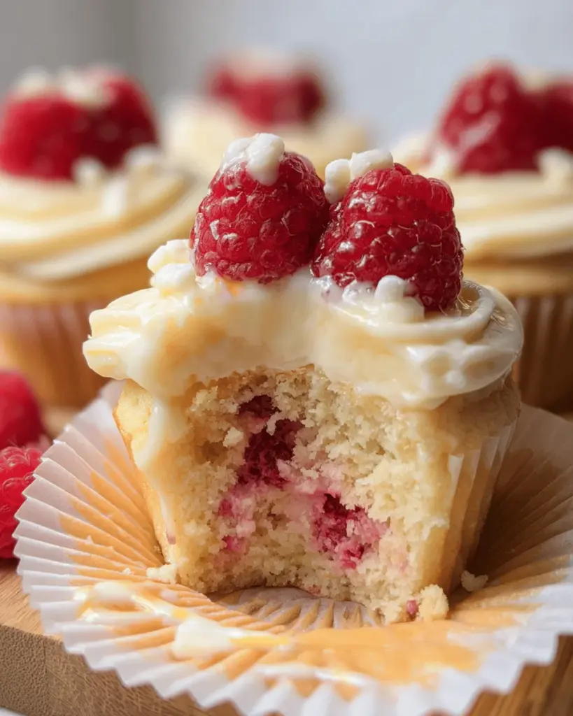 The Best White Chocolate Raspberry Cupcakes