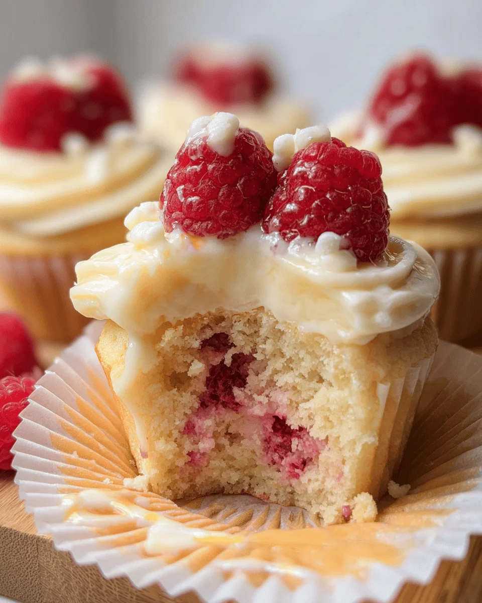 The Best White Chocolate Raspberry Cupcakes