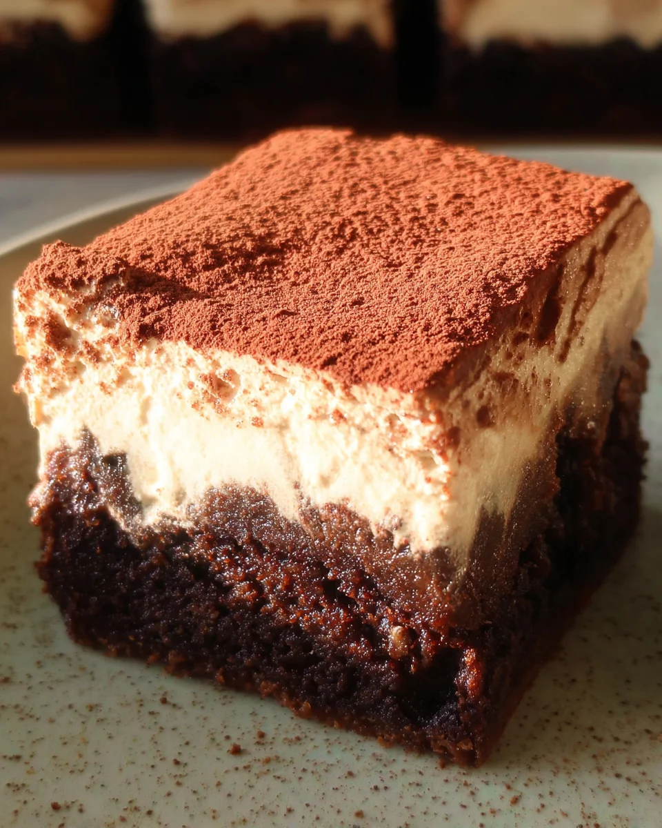 Tiramisu Brownies