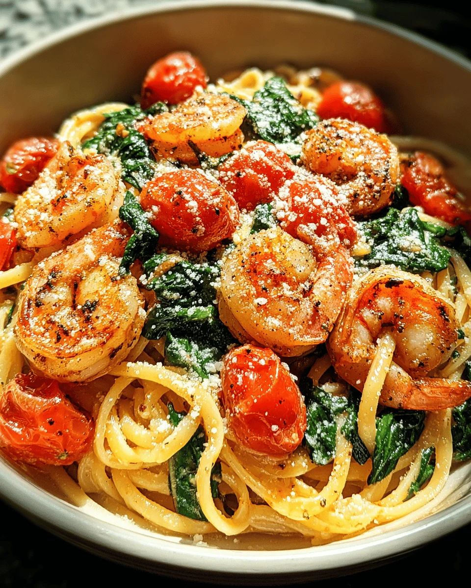 Tomato Spinach Shrimp Pasta 19 Tomato