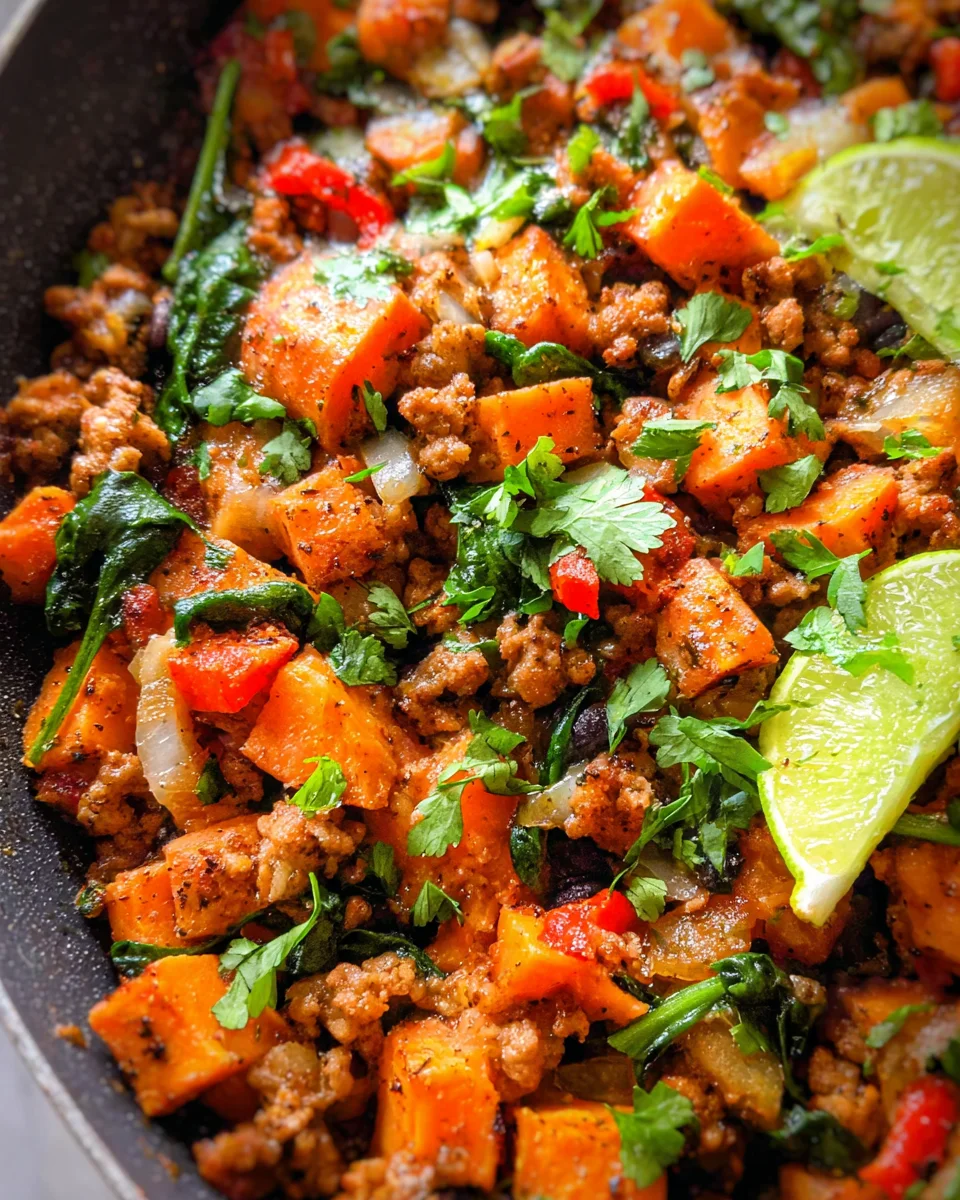 Turkey Sweet Potato Skillet