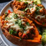 Turkey Taco Stuffed Sweet Potatoes