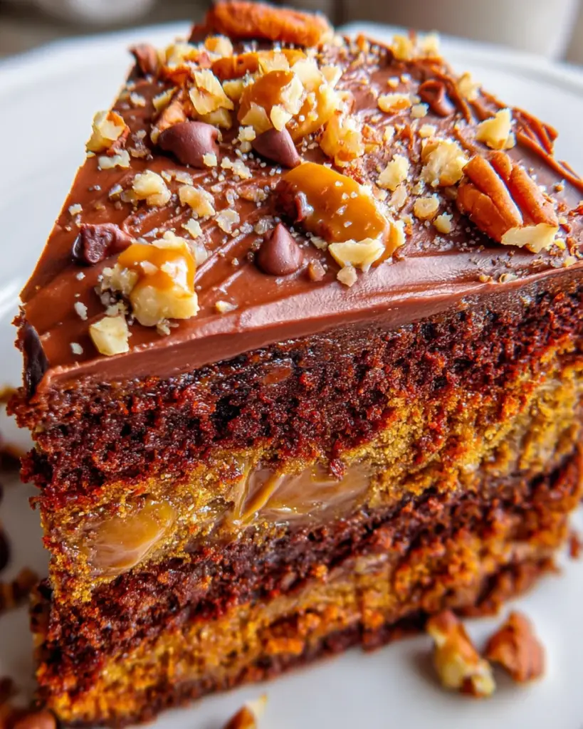 Turtle Caramel Cake