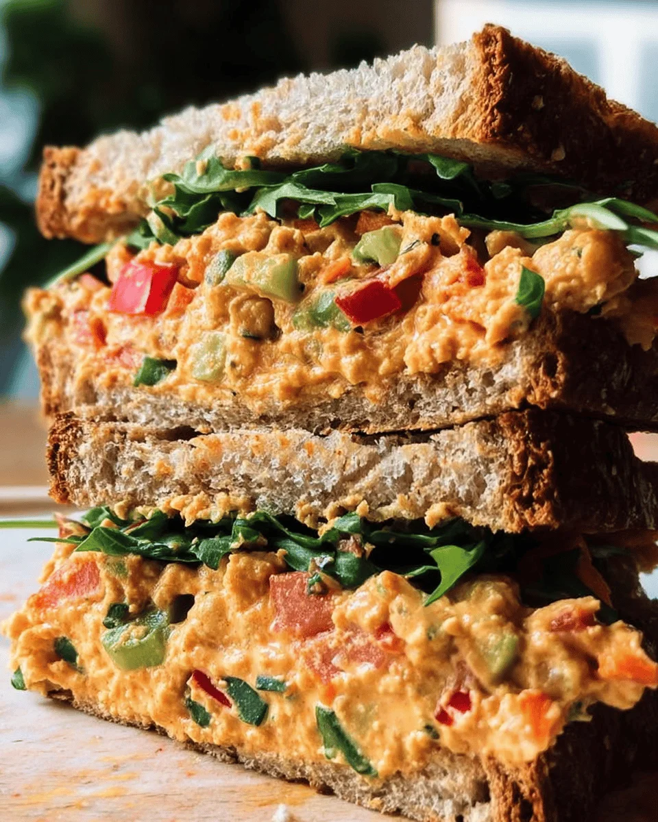 Vegan Buffalo Chickpea Salad Sandwich 18 Vegan
