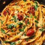 Vegan Creamy Sun Dried Tomato Pasta Recipe