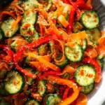 Viral Cucumber Pepper Salad