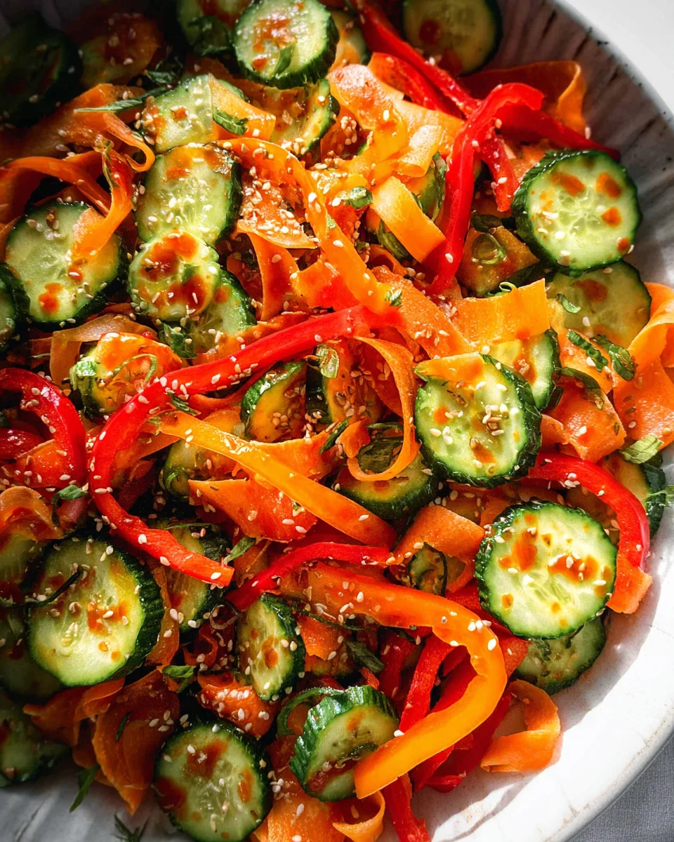 Viral Cucumber Pepper Salad