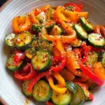 Viral TikTok Cucumber & Bell Pepper Salad