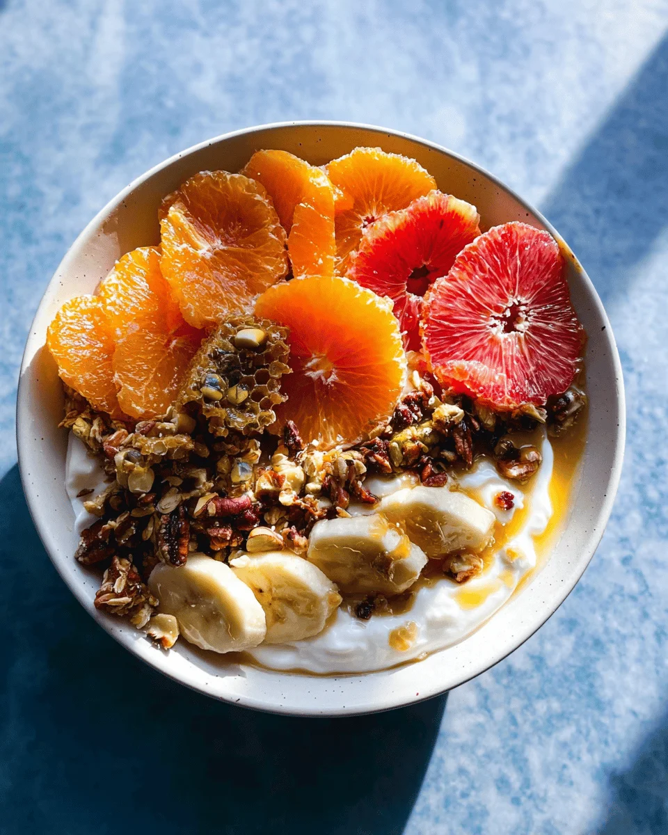 Winter Citrus Ricotta Breakfast Bowl with Honeycomb