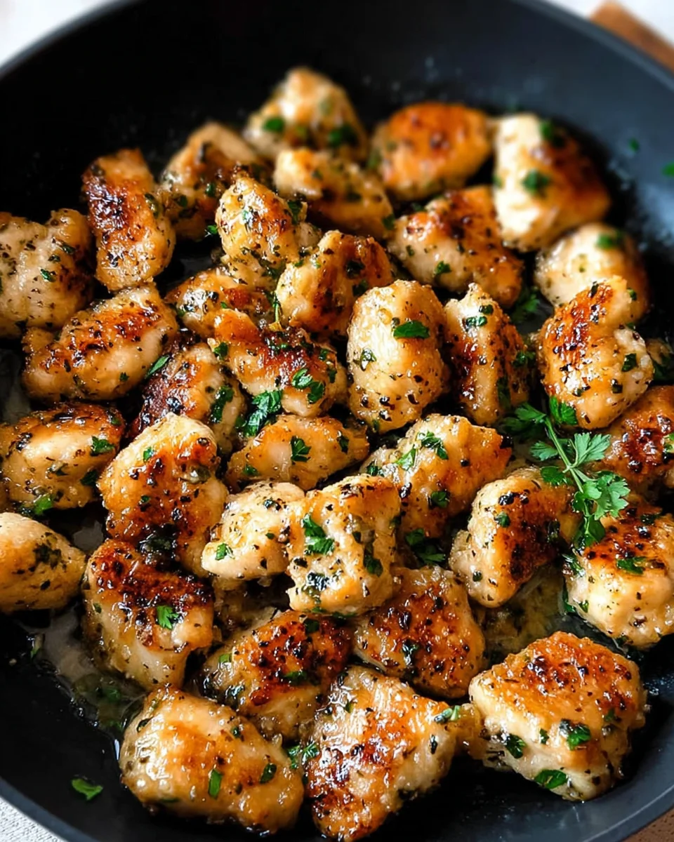 15-Minute Garlic Butter Chicken Bites