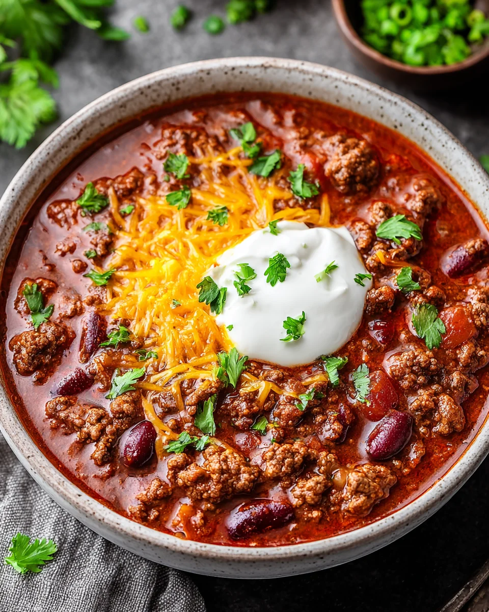 Best Ground Beef Stovetop Chili