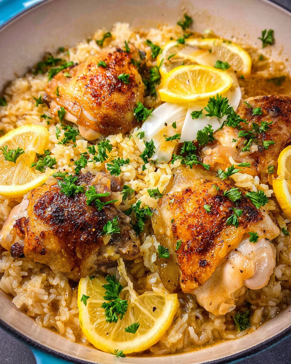 Crock-pot Lemon Chicken and Rice