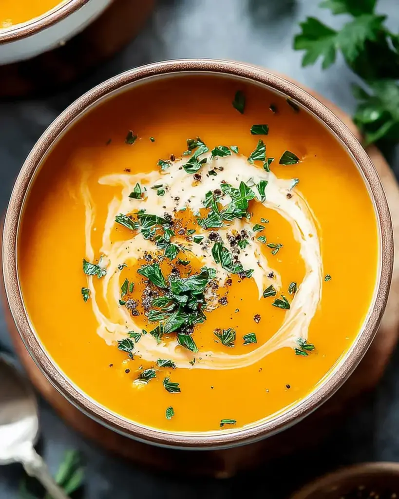 Easy Butternut Squash and Sweet Potato Soup