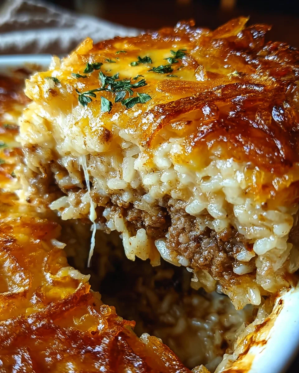 French Onion Ground Beef and Rice Casserole 21 French