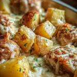 Garlic Parmesan Crockpot Chicken and Potatoes