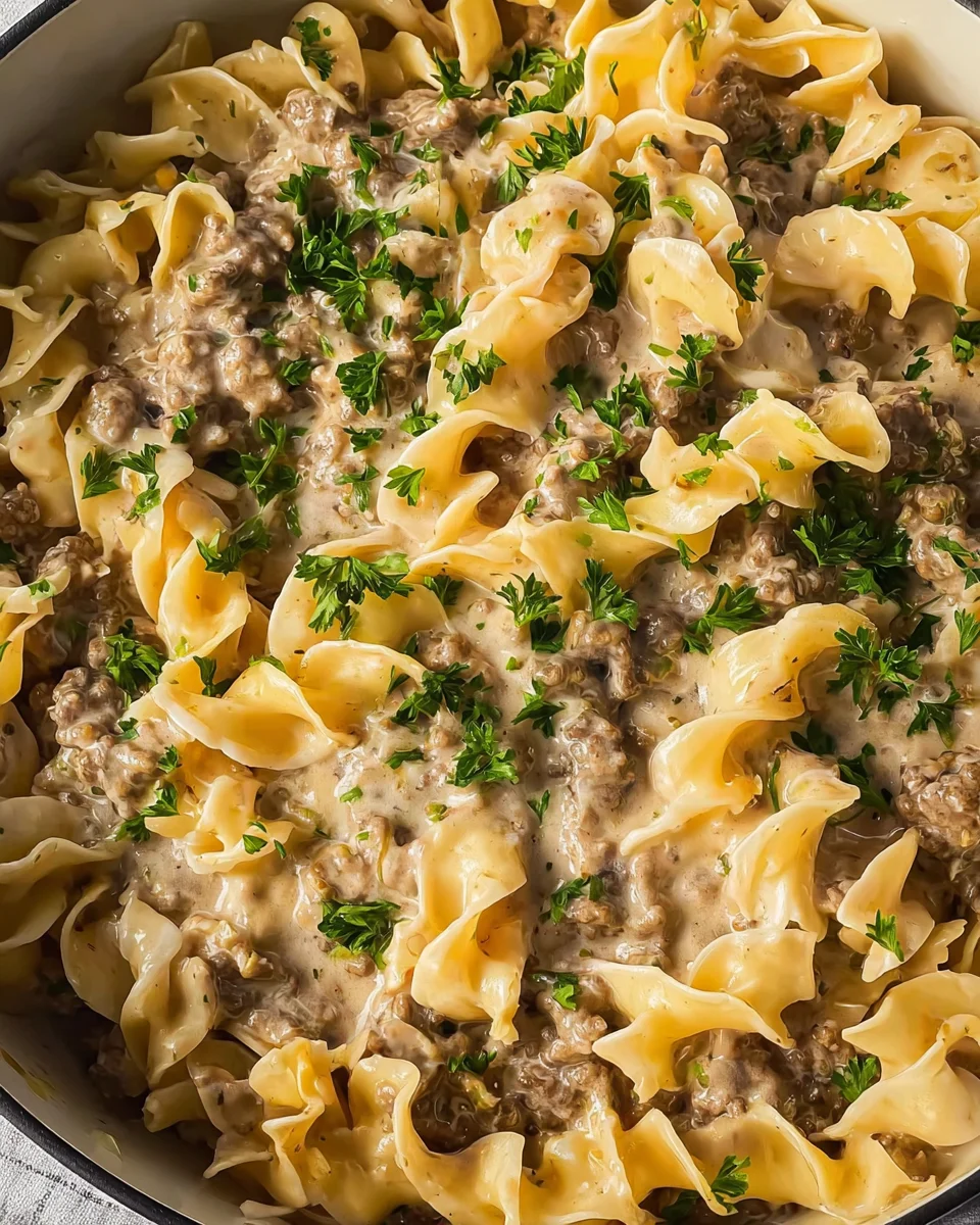 Ground Beef Stroganoff