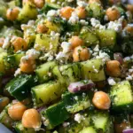 Herby Cucumber Salad with Feta and Chickpeas 21 Herby Cucumber Salad with Feta and Chickpeas