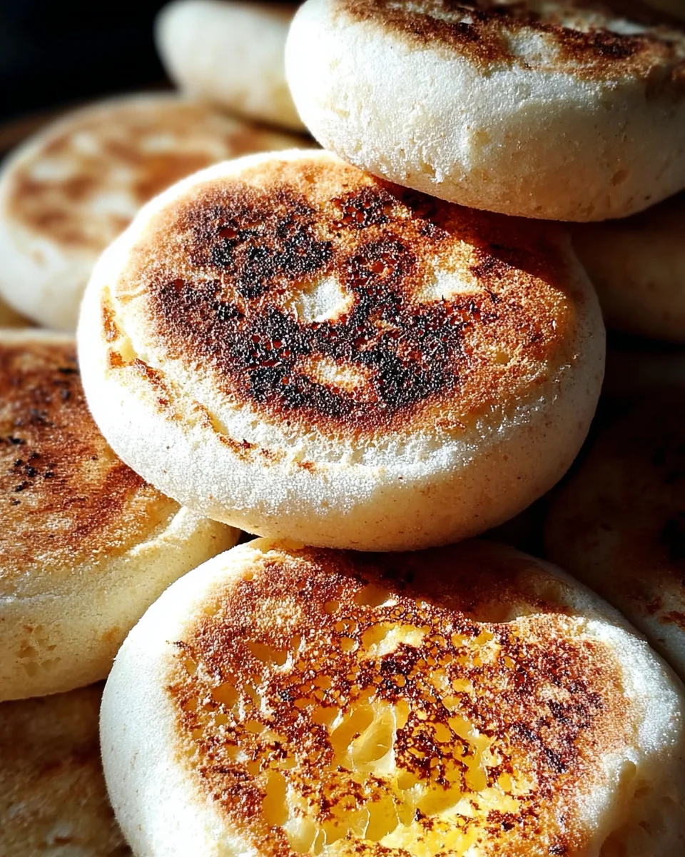 Homemade Sourdough English Muffins