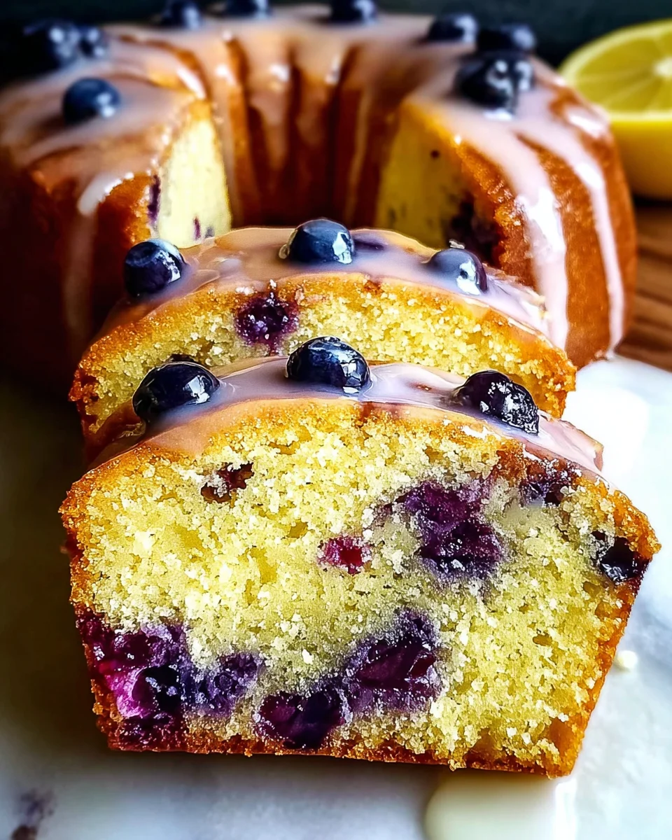 Lemon Blueberry Pound Cake