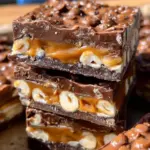 No Bake Crispy Snickers Bars 26 No Bake Crispy Snickers Bars