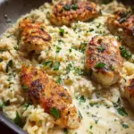 One-Pan Creamy Parmesan Chicken & Rice 24 One-Pan Creamy Parmesan Chicken & Rice