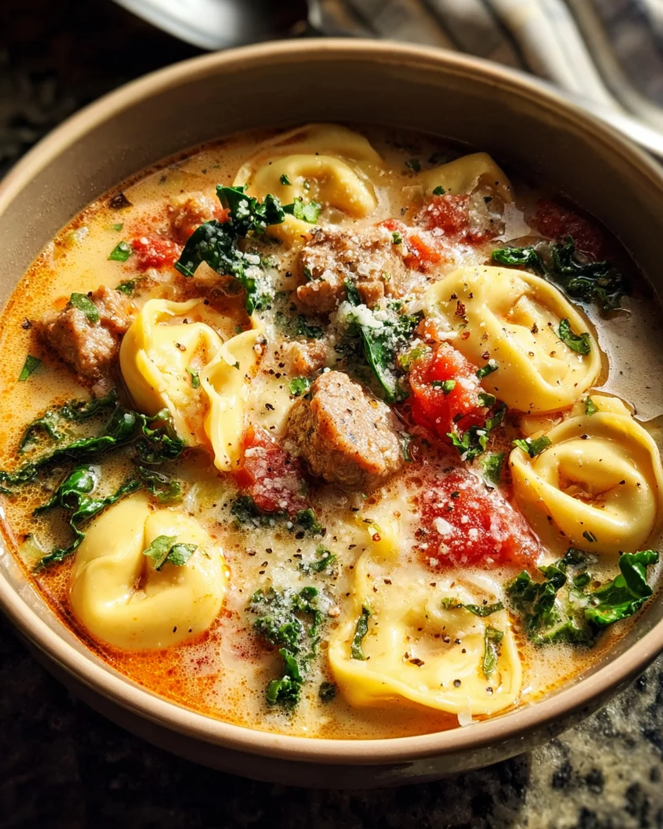 Sausage Tortellini Soup