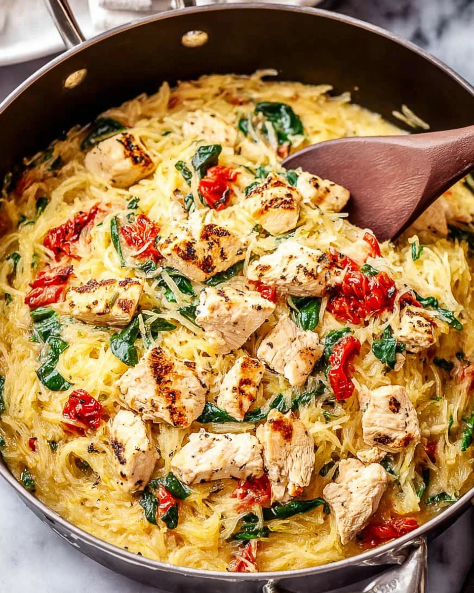 Tuscan Chicken and Spaghetti Squash